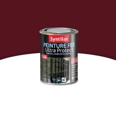 Peinture Fer SYNTILOR Rouge Basque Satin 0 25L Castorama