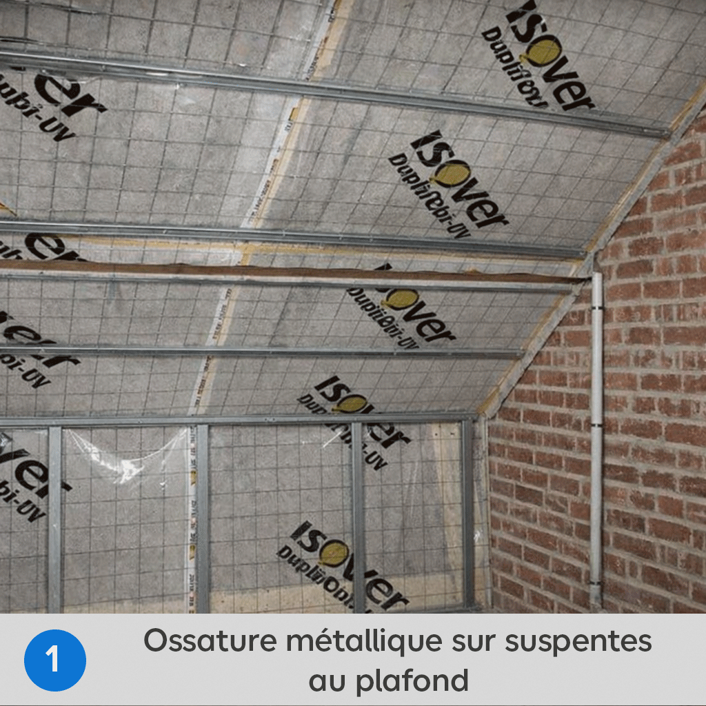 Les différentes étapes du placage des combles aménageables
