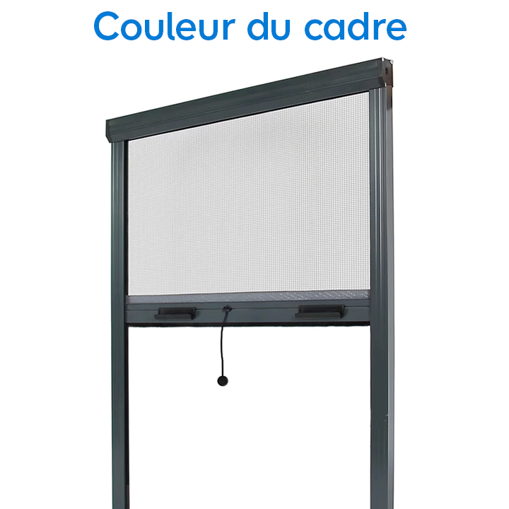 Différents coloris des supports moustiquaire