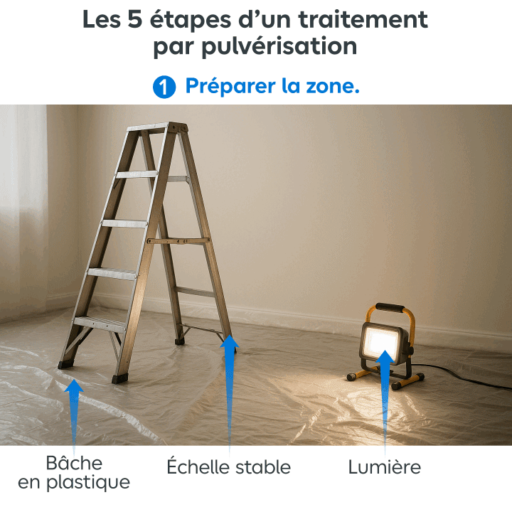 Illustration des étapes de traitement