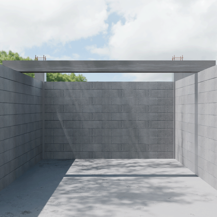 Illustration du rôle des murs porteurs