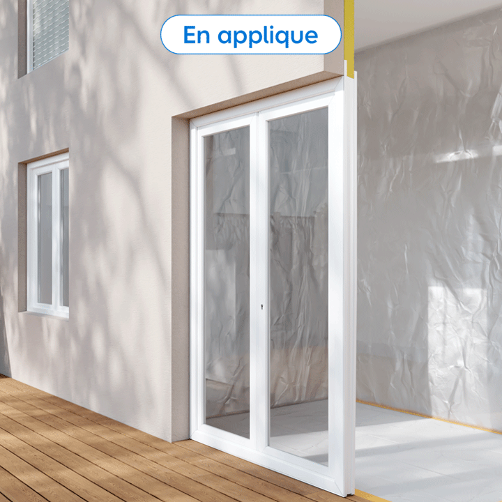 Images tournantes d'une installation en applique