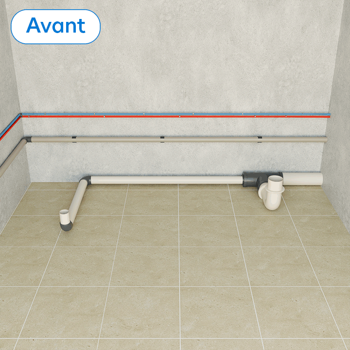 Coffrer pour camoufler une tuyauterie​