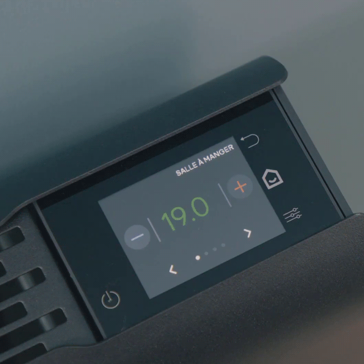 GIF explicatif utilisation thermostat intégré