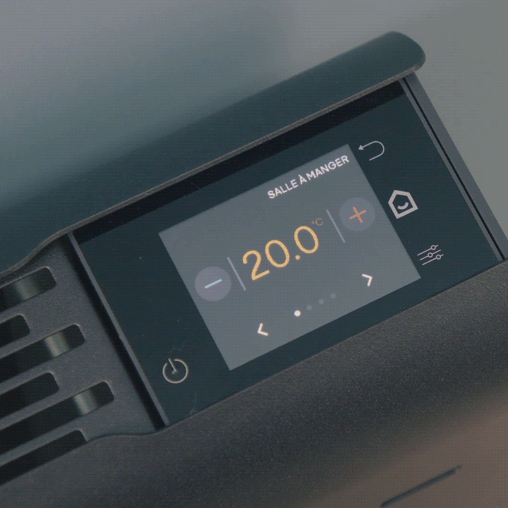 GIF planification absence sur thermostat intégré