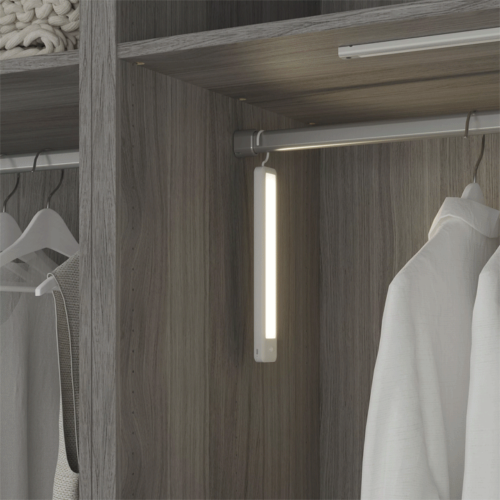 Eclairage dans un dressing