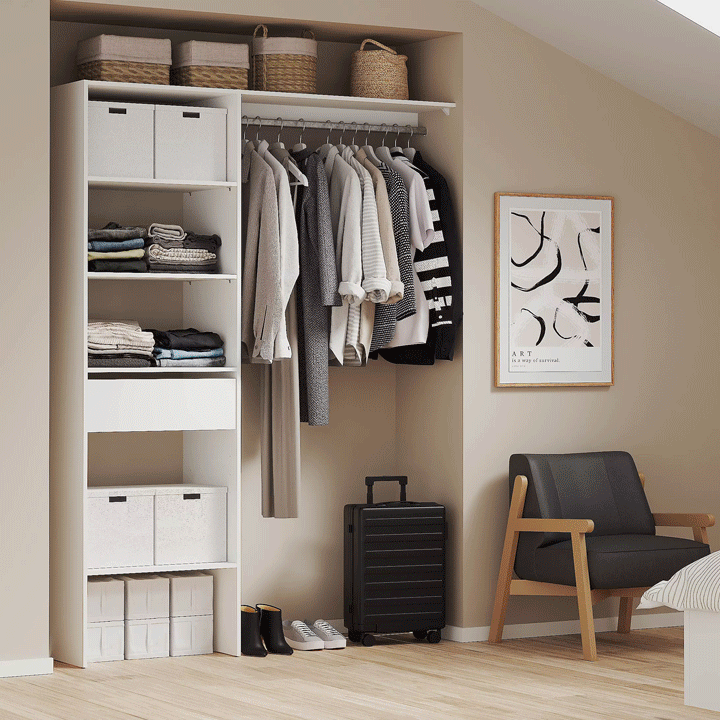 Aménager une niche en placard dressing
