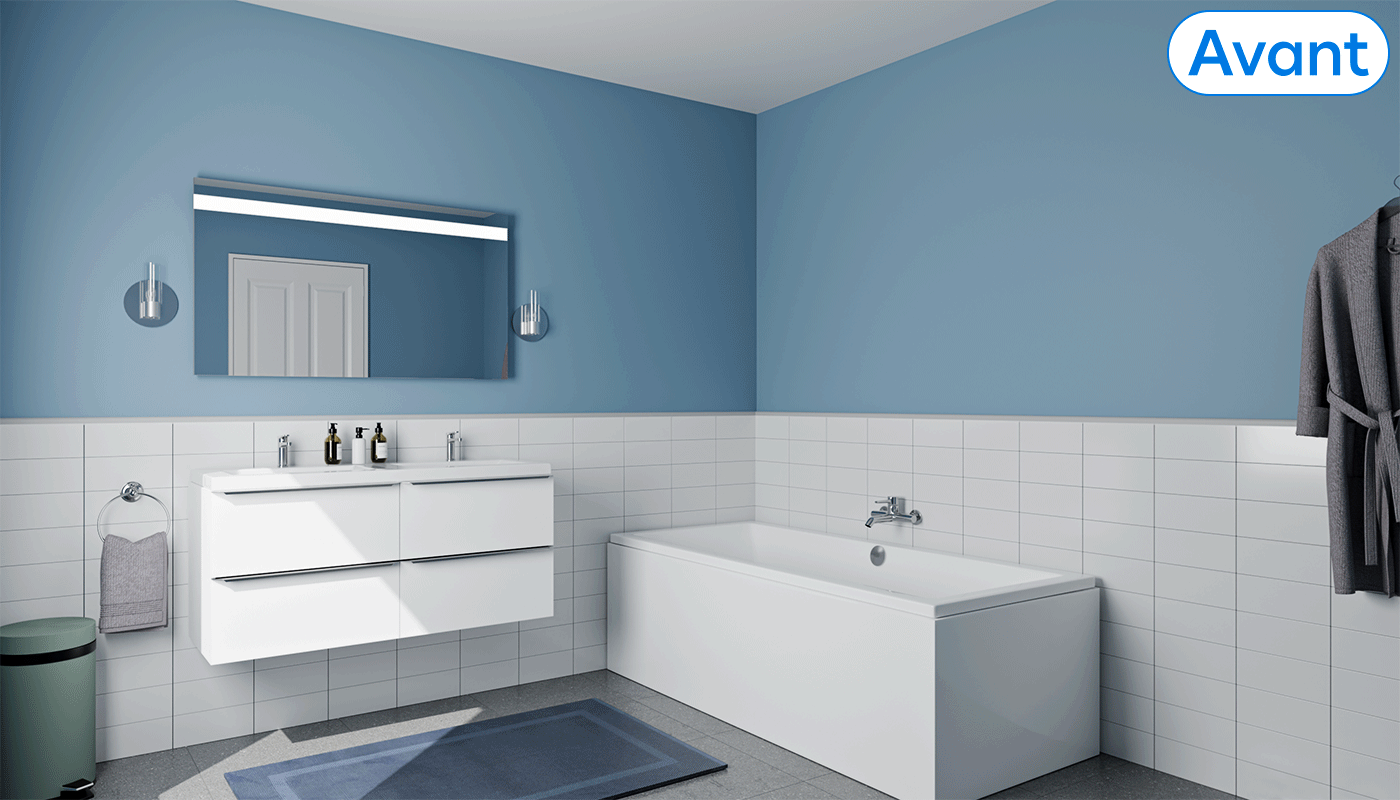 Avant/après d'une baignoire remplacée par une douche