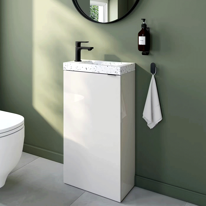 Exemple en photos de lave-mains pour les WC