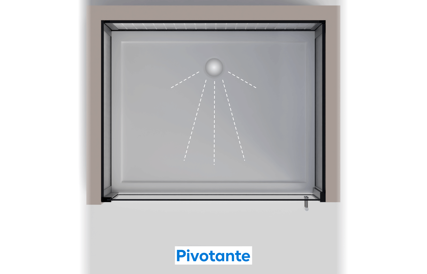 Illustration d'une porte pivotante
