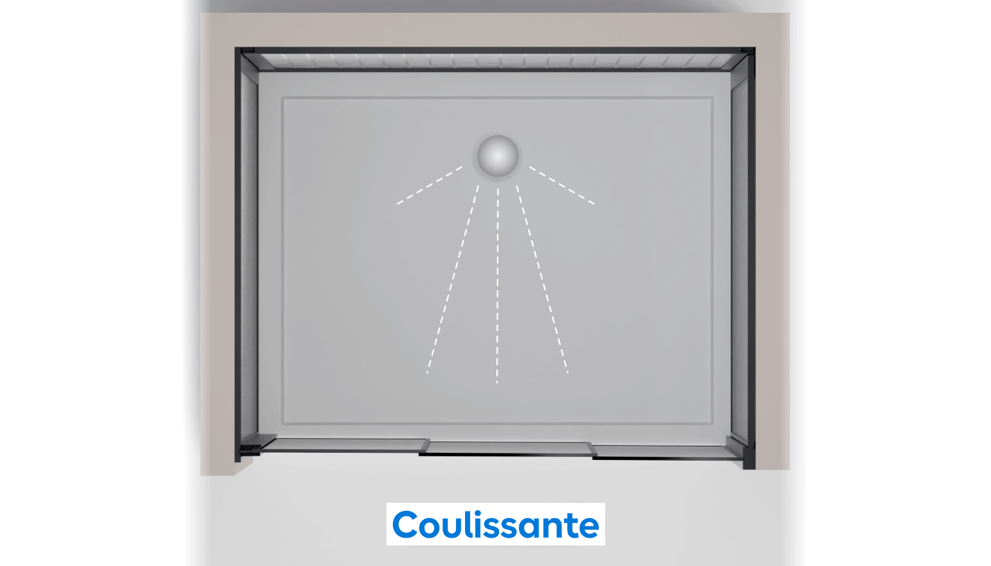 Illustration d'une porte coulissante
