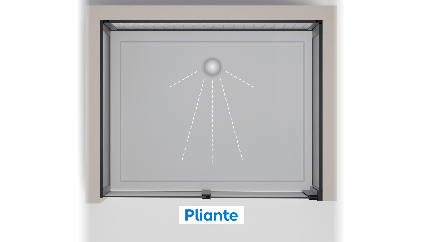 Illustration d'une porte pliante