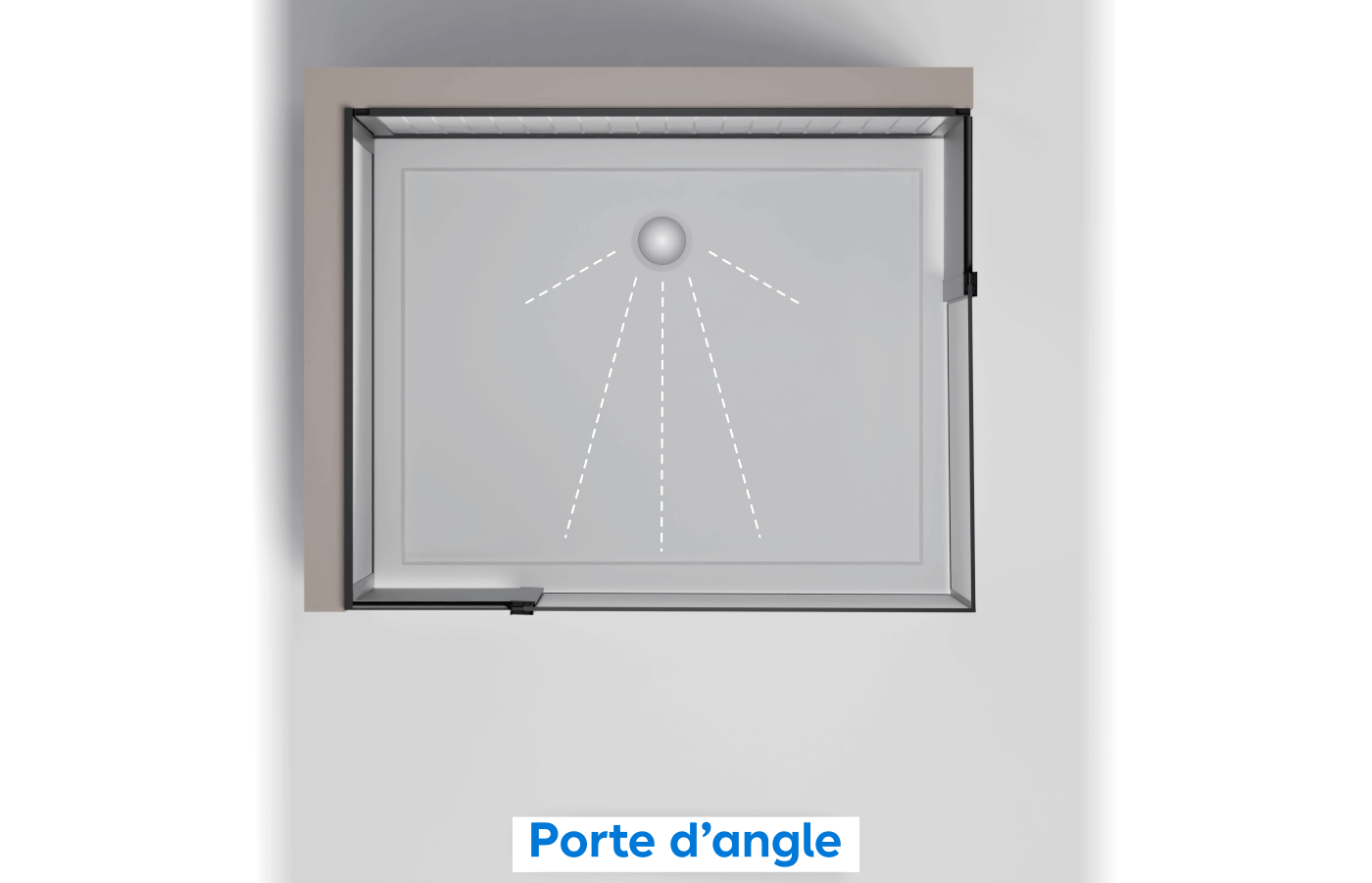 Illustration d'une porte d'angle