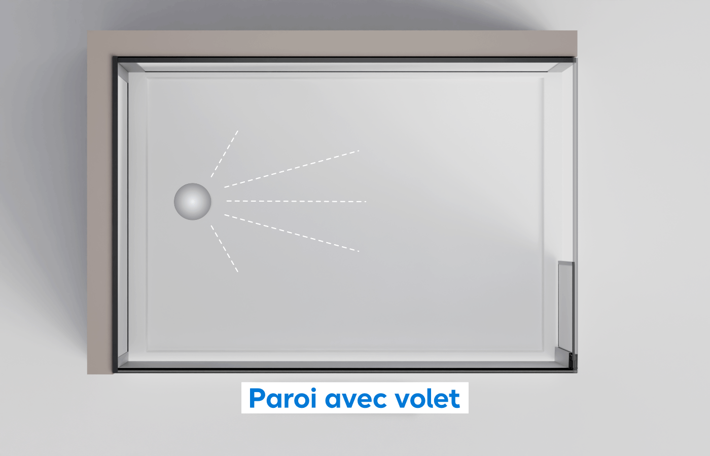 Illustration d'une paroi avec volet