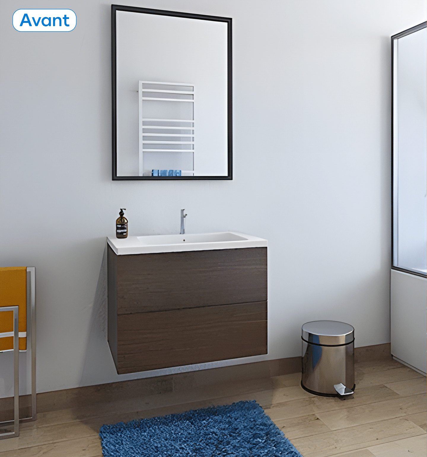 GIF changement meuble de salle de bain