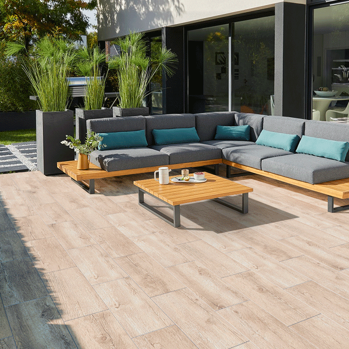 GIF différents type de terrasse avec salon de jardin