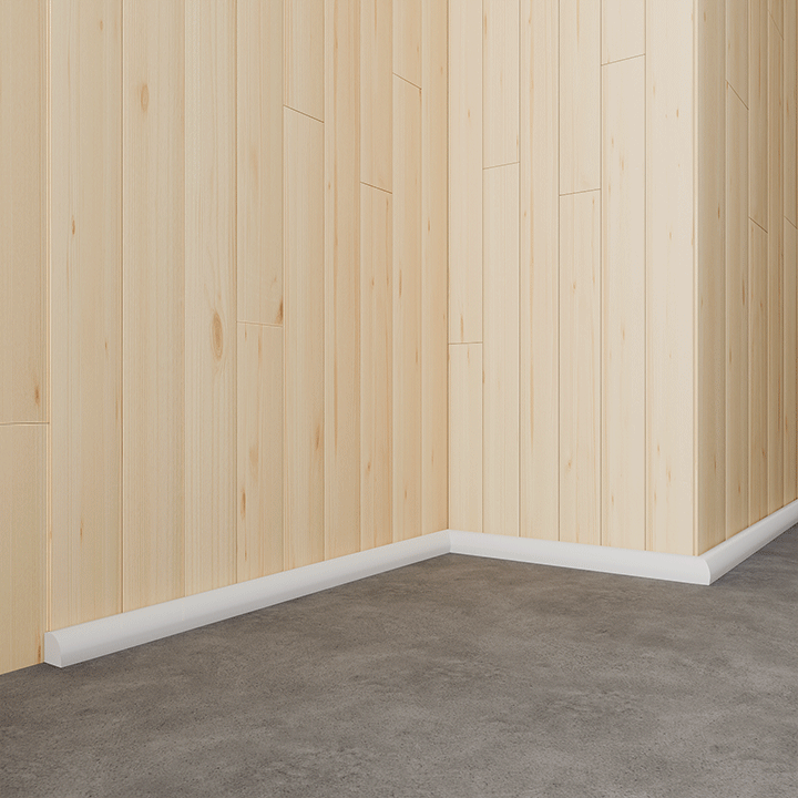 GIF pose des baguettes et plinthes PVC de finition