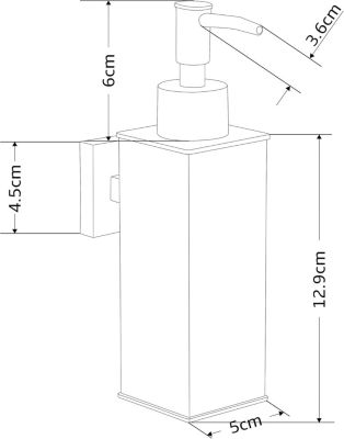 (argent)Distributeur de savon mural en acier inoxydable 304, décoration d'intérieur