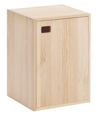  Armoire Dinamic à 1 porte en pin avec 2 tablettes 53,5x37,3x33cm