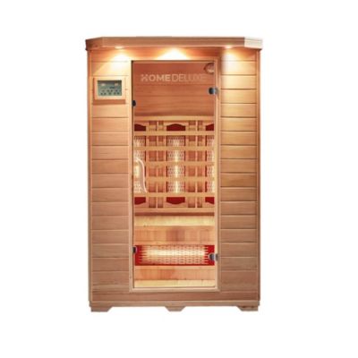 - Cabine infrarouge avec radiateur à spectre complet REDSUN M - 120 x 105 cm pour 2 personnes