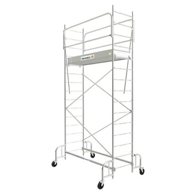 Échafaudage roulant acier - Hauteur de travail maximale de 4.80m - 3140028