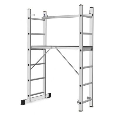 échelle 2 Plans Aluminium 3-en-1 Escabeau échafaudage 6 Marches