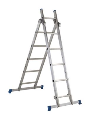 echelle d escalier multiposition a plateforme mac allister castorama