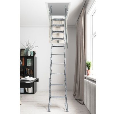 Échelle de grenier escamotable manuelle 50x70 cm Hauteur 300 cm