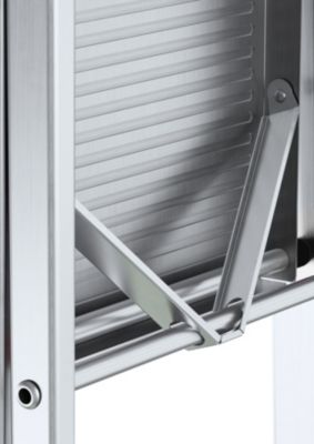 Échelle de ménage en aluminium DRABEST 7 marches avec crochet, plateforme antidérapante 1 pièce.