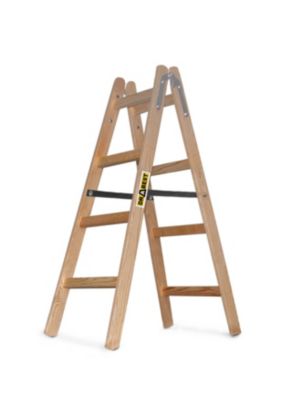 Échelle de peintre en bois, DRABEST, 4 marches, 2x4, 1 pièce.