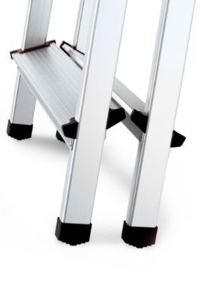 Échelle double face en aluminium DRABEST 2x4 marches, marches pliantes pour la maison, 1 pièce.