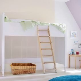 Échelle en bois HANDYSTAIRS "StepUp2" - Escalier pour lit mezzanine - 11 marches jusqu'à 240 cm - 40 cm de large