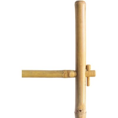 Échelle porte-serviettes 5 barres de séchage bambou 180 x 55 x 4 cm