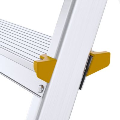 Échelle professionnelle double face en aluminium DRABEST 4 marches 2x4 capacité de charge 150 kg 1 pièce.