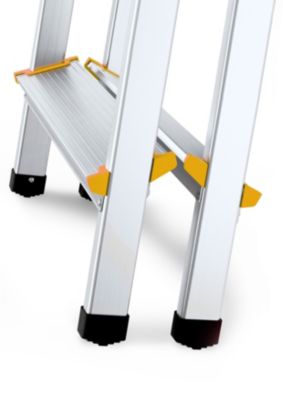 Échelle professionnelle double face en aluminium DRABEST 4 marches 2x4 capacité de charge 150 kg 1 pièce.