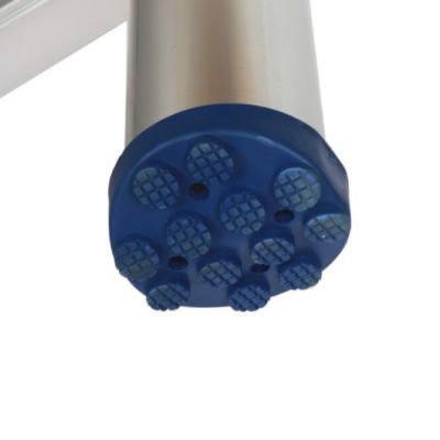 Échelle télescopique X-TENSO 2 en aluminium, L.2,90 m, 10 échelons, repliée 0,76 m.