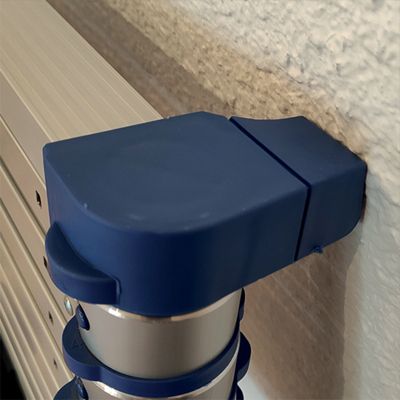 Échelle télescopique X-TENSO 2 en aluminium, L.2,90 m, 10 échelons, repliée 0,76 m.