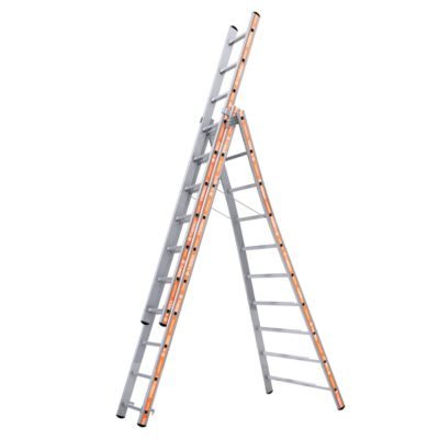 Échelle transformable 3 plans Pronor 3x12, hauteur accès 8,83 m, modèle 01253012.