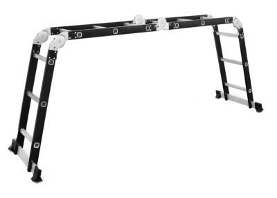 Échelle universelle DRABEST, multifonctionnelle, pliable, 4x3 marches, 125 kg, 1 pièce