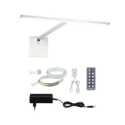 Éclairage de tableau LED Xana 2700K 420lm 230/24V 5,5W gradable Alu brossé