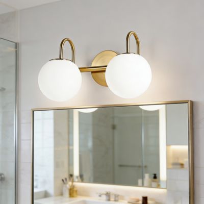 Éclairage pour miroir de salle de bain, applique murale LED à 2 têtes, lampe de chevet LED moderne, 36 cm