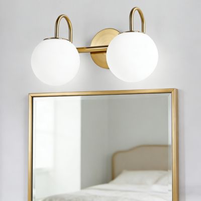 Éclairage pour miroir de salle de bain, applique murale LED à 2 têtes, lampe de chevet LED moderne, 36 cm