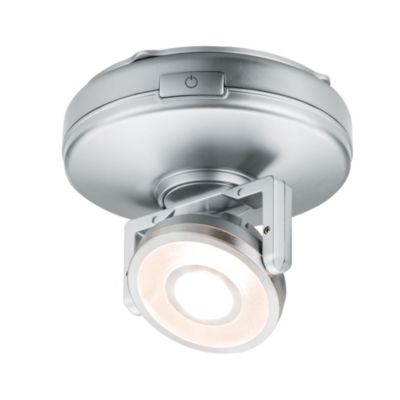Éclairage sous-meubles LED Pile Rotate interrupteur inclus 92mm 66lm 3000K gradable Chrome mat