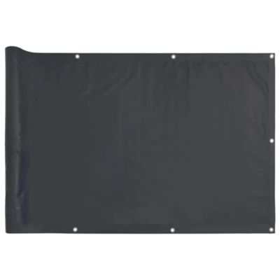 Écran d'intimité de balcon anthracite 300x120 cm PVC vidaXL