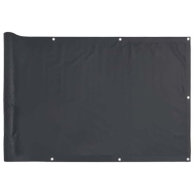 Écran d'intimité de balcon anthracite 500x75 cm PVC vidaXL