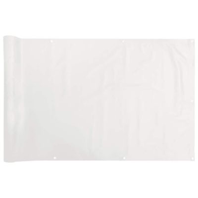 Écran d'intimité de balcon blanc 600x120 cm PVC vidaXL