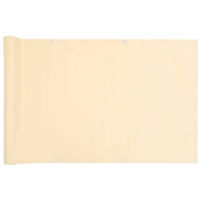 Écran d'intimité de balcon crème 300x120 cm PVC vidaXL