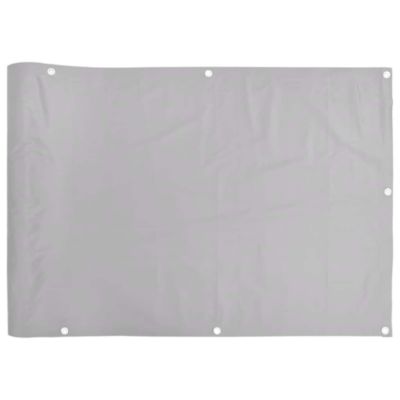 Écran d'intimité de balcon gris 400x120 cm PVC vidaXL
