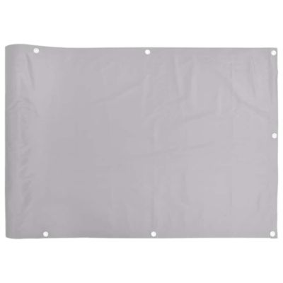 Écran d'intimité de balcon gris 500x90 cm PVC vidaXL