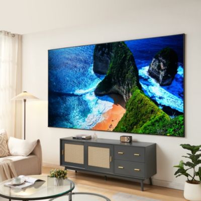 Écran de projection mural Väkhoga 120 pouces Full HD 4K 8K HDR gris en.casa